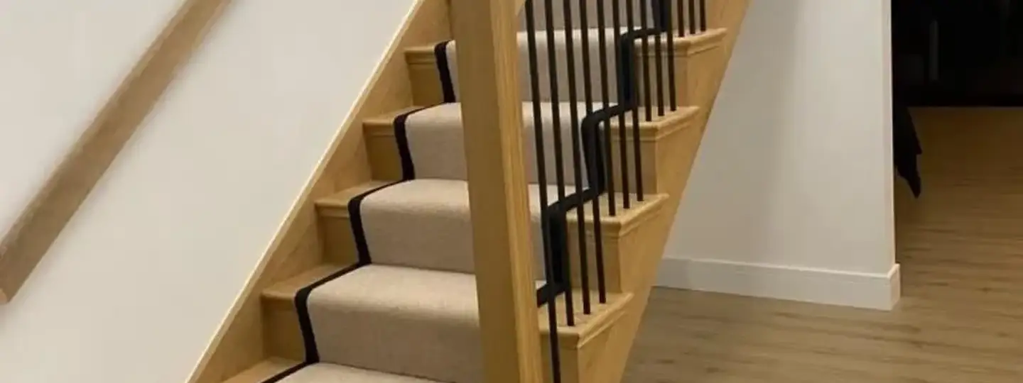 Neutral carpet fitted in a home